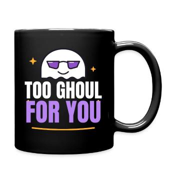 Too Ghoul for You Funny Halloween Ghost Sunglasses - Tasse einfarbig - Schwarz - Rechts