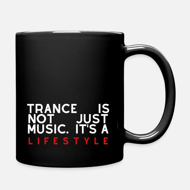 Trance is not just music - Full Colour Mug - black