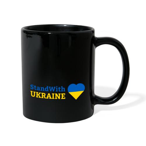 Stand with Ukraine mit Herz Support & Solidarität - Tasse einfarbig