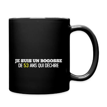 bogosse de 53 ans / cadeau anniversaire homme - Mug uni - noir - Droite