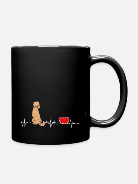 Doodle EKG - heartbeat Doodle - Tasse einfarbig - Schwarz