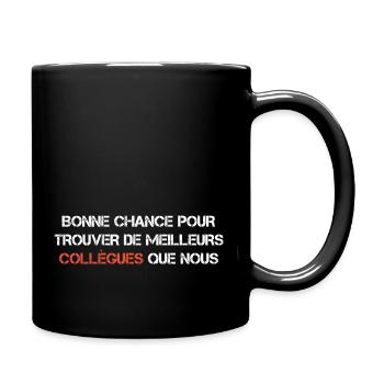 Cadeau depart collegue de travail humour Homme - Mug uni - noir - Droite