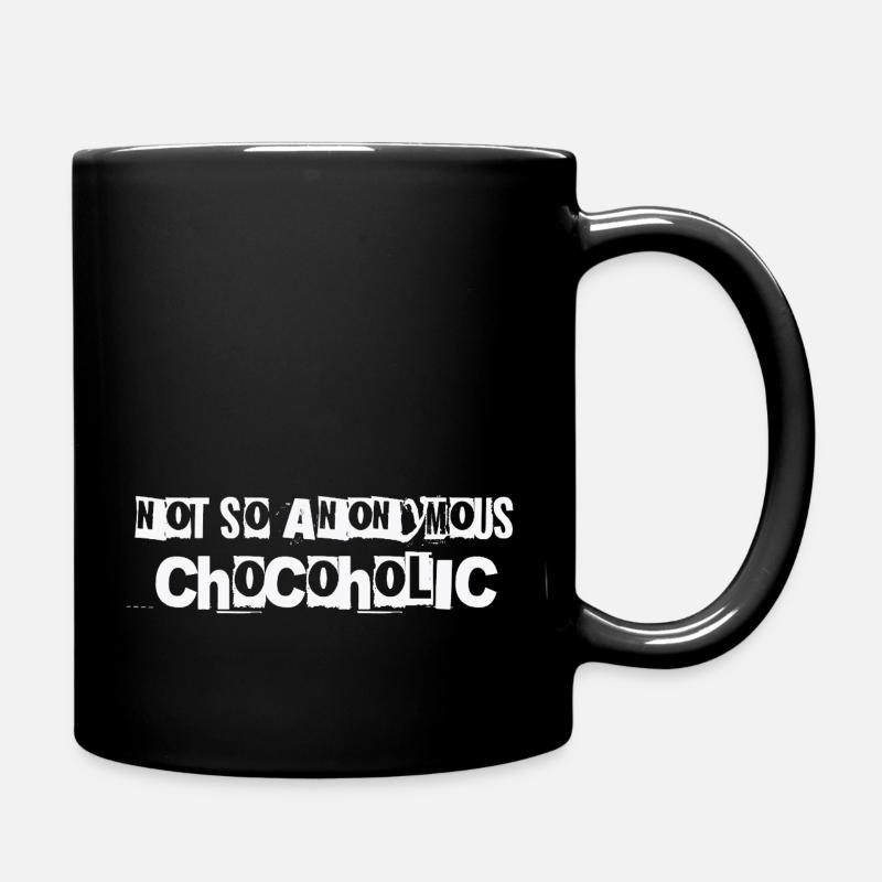 Not so anonymous Chocoholic Geschenk Schokolade - Tasse einfarbig - Schwarz