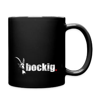 Bockig Steinbock - Tasse einfarbig - Schwarz - Rechts