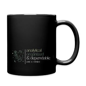 Zodiac sign Virgo Virgo - Full Colour Mug - black - Right