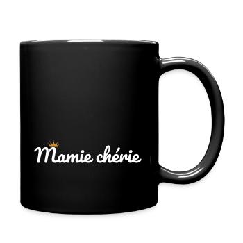 Geliebte Mutter - Tasse einfarbig - Schwarz - Rechts