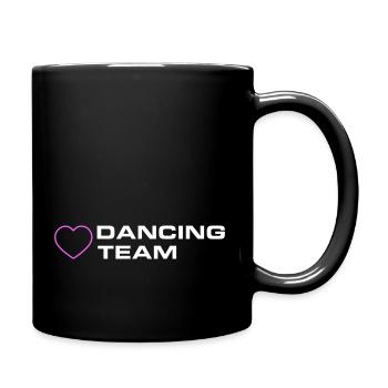Cœur d’équipe de danse - Mug uni - noir - Droite