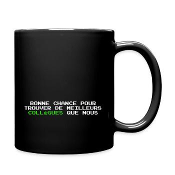 Cadeau depart collegue de travail humour Homme - Mug uni - noir - Droite