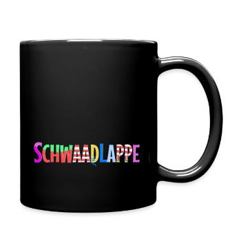 Schwaadlappe - Tasse einfarbig - Schwarz - Rechts