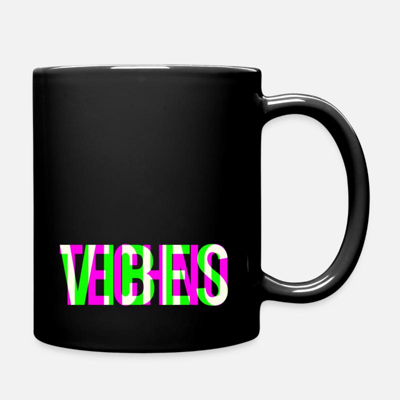 TECHNO VIBES - Full Colour Mug - black