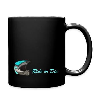 Ride or Die blue - Full Colour Mug - black - Right