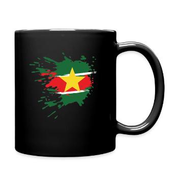 drapeau Suriname - Mug uni - noir - Droite