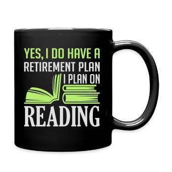 Plan sur la lecture - Mug uni - noir - Droite