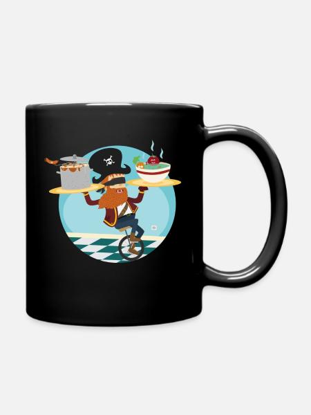 Pirate miam - Full Colour Mug - black