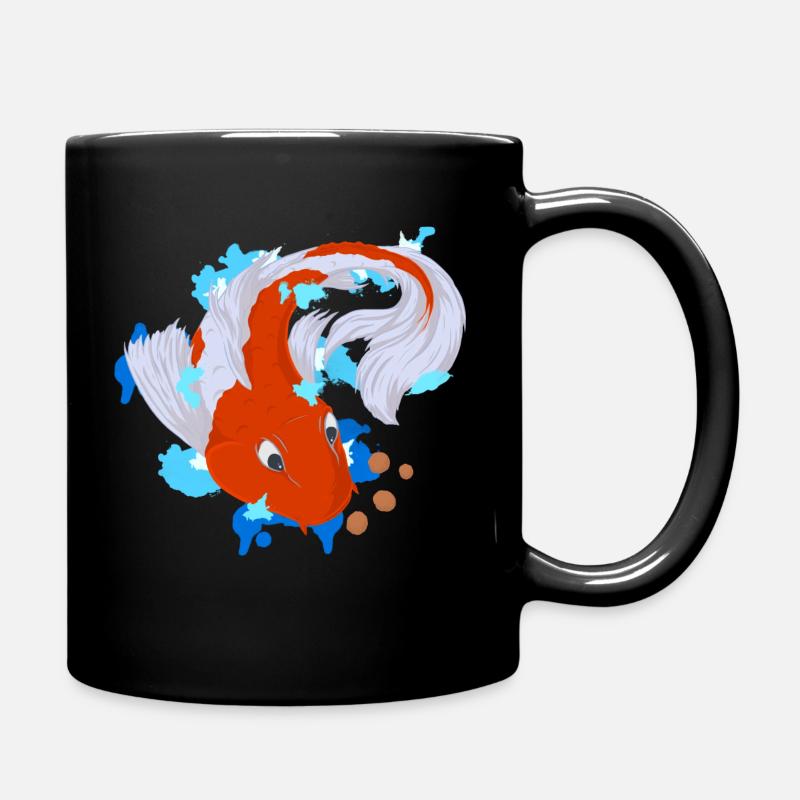 Koi Carp - Full Colour Mug - black