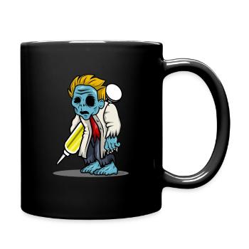 Doctor Zombie HARIZ Halloween horror scary - Full Colour Mug - black - Right