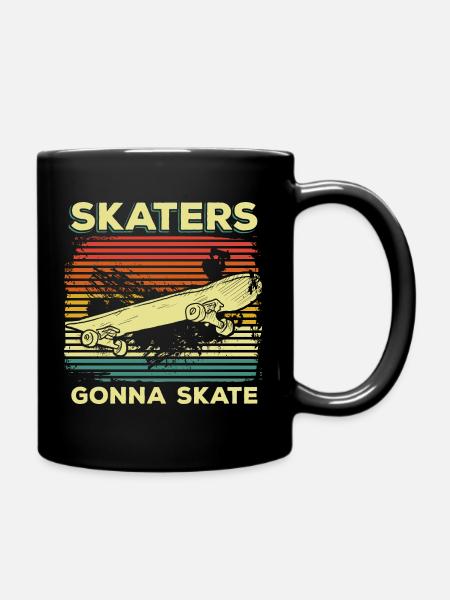 Skaters skatebaord - Mug uni - noir
