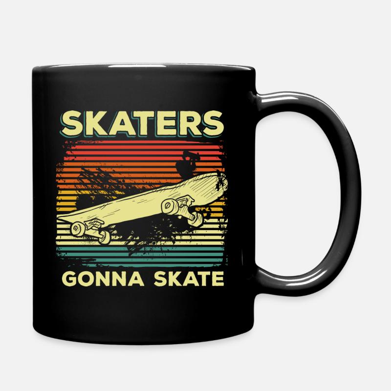 Skaters skatebaord - Mug uni - noir