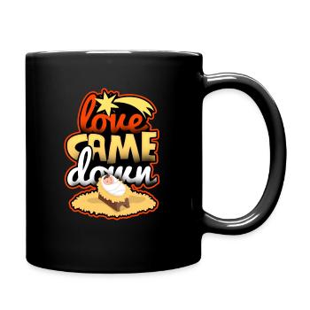 Jesus comes Christmas birth - Full Colour Mug - black - Right