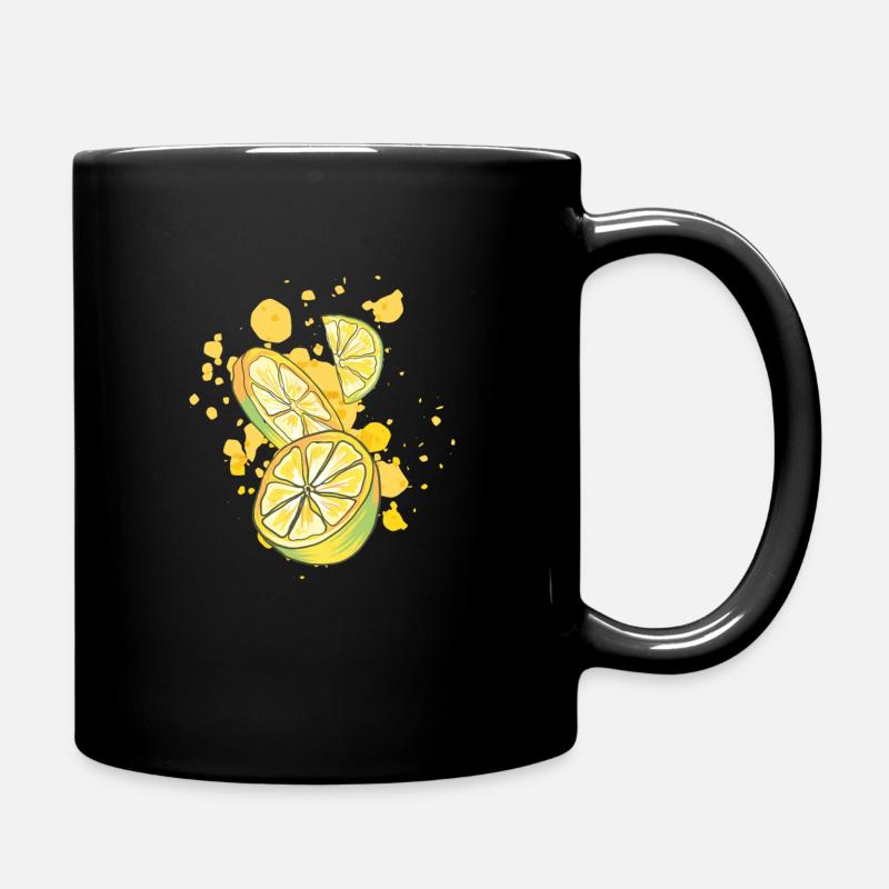 Citron - Citrons - Fruits - Agrumes - Mug uni - noir
