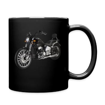 Shopper Biker Motorcycle - Full Colour Mug - black - Right
