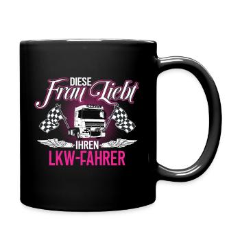 Chemises de chauffeur de camion / chauffeur de camion femme / chauffeur de camion - Mug uni - noir - Droite