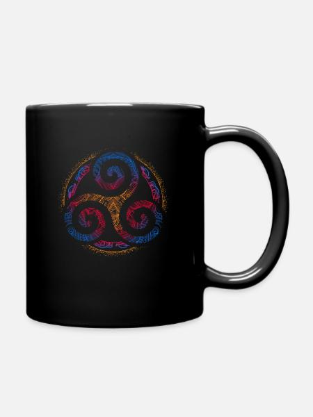 Triskele - Tasse einfarbig - Schwarz