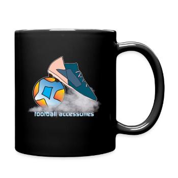 football football ballon de football chaussures de football - Mug uni - noir - Droite