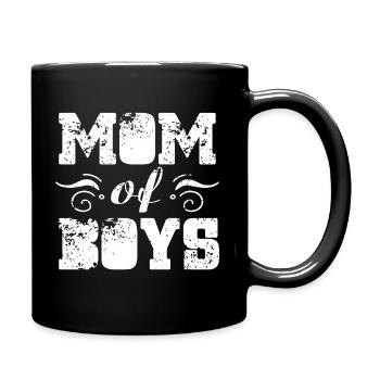 Chemise Mom Of Boys - Mug uni - noir - Droite