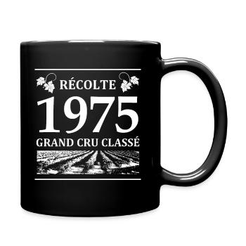 Récolte 1975 - Mug uni - noir - Droite