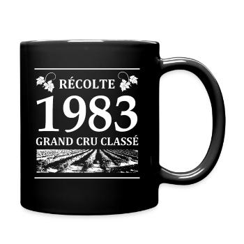 Récolte 1983 - Mug uni - noir - Droite