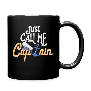 Capitaine - Appelez-moi juste capitaine - Bateau - Mug uni - noir - Droite