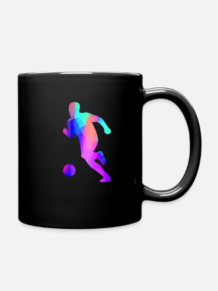 Footballer - Full Colour Mug - black