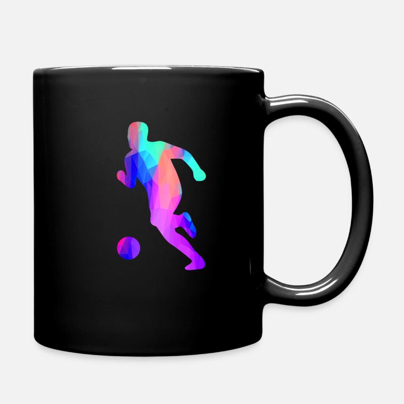 Fussballspieler - Tasse einfarbig - Schwarz