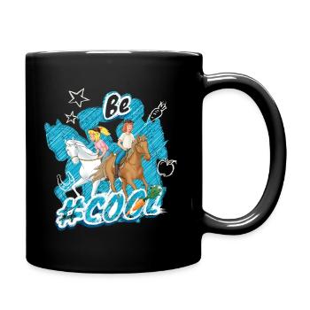 Bibi und Tina 'Be Cool mit Amadeus und Sabrina' - Tasse einfarbig - Schwarz - Rechts