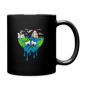 Nature Climate Environment World Nature Gift T-Shirt - Full Colour Mug - black - Right