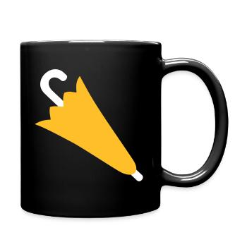 parapluie - Mug uni - noir - Droite