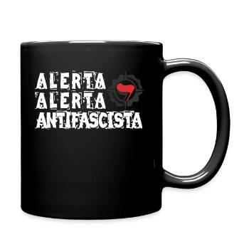 alerta alerta antifascista - Mug uni - noir - Droite