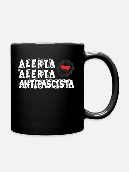 alerta alerta antifascista - Tasse einfarbig - Schwarz
