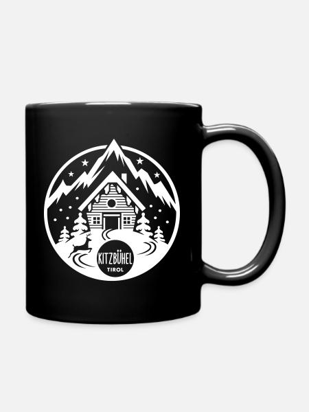 Kitzbühel Tirol - Tasse einfarbig - Schwarz