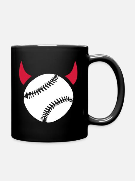 Baseball - Tasse einfarbig - Schwarz