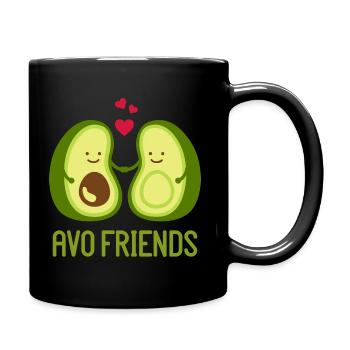 avocat - Mug uni - noir - Droite