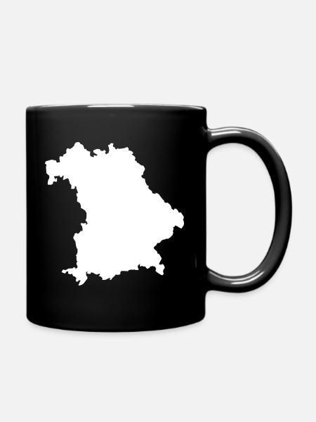 Bayern - Tasse einfarbig - Schwarz