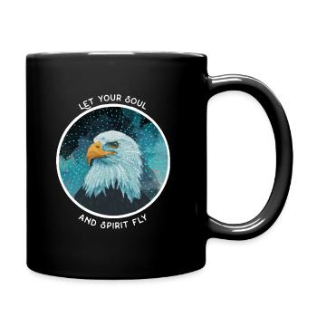 visuel aigle 2 "let your soul and spirit fly" - Mug uni - noir - Droite