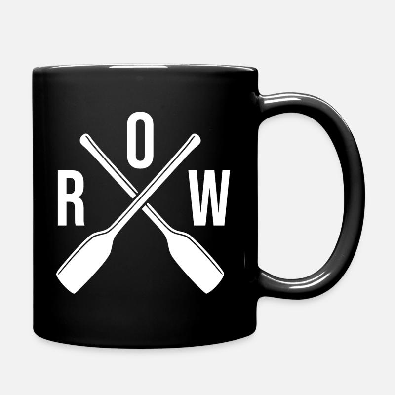 Rowing row paddles - Full Colour Mug - black