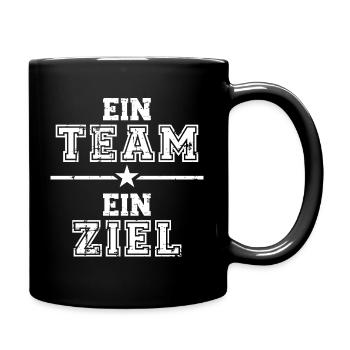team - Full Colour Mug - black - Right