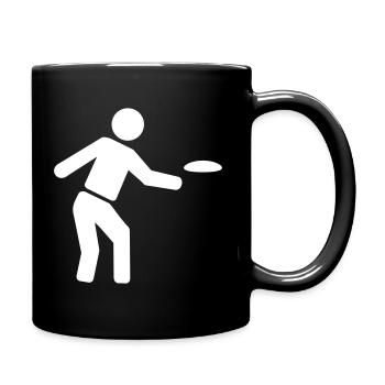 Disc golf - Full Colour Mug - black - Right