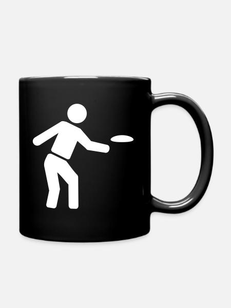 Discgolf - Tasse einfarbig - Schwarz