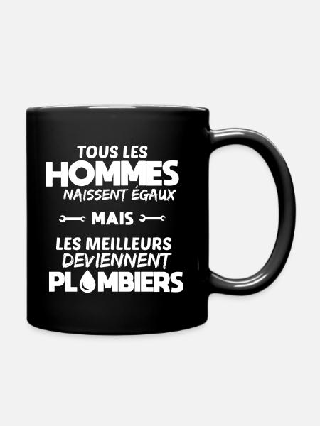 Plombier cadeau drôle plomberie - Mug uni - noir