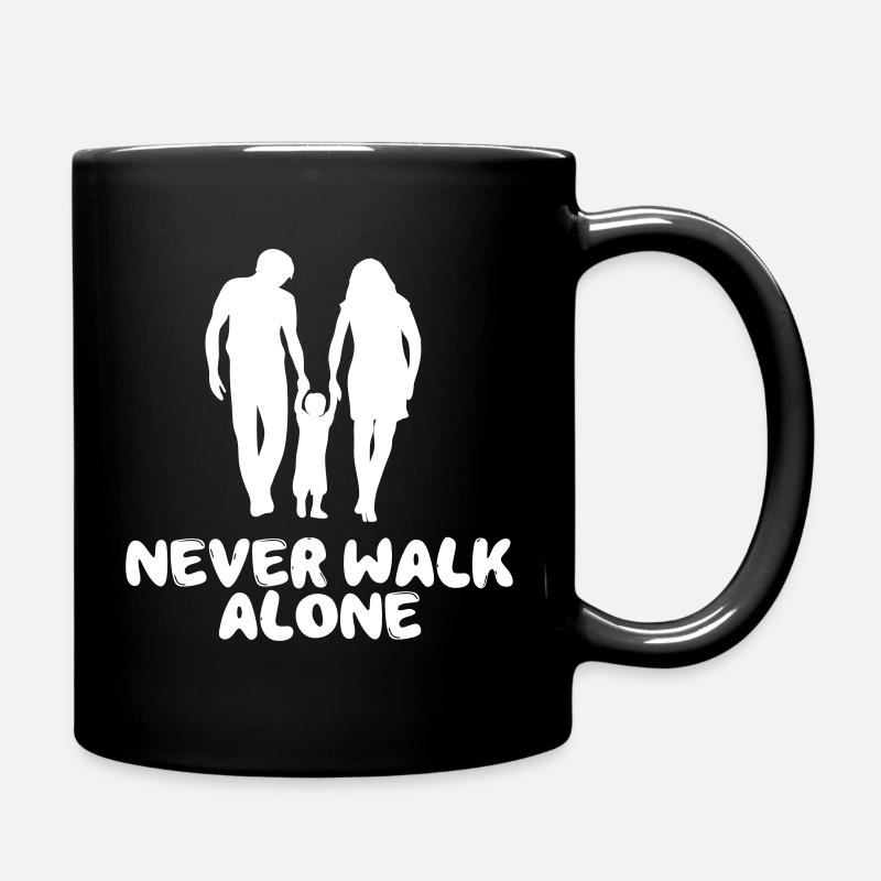Ne marchez jamais seul (famille) - Mug uni - noir